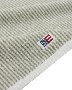 Lexington Original Towel White/Vintage Green Striped