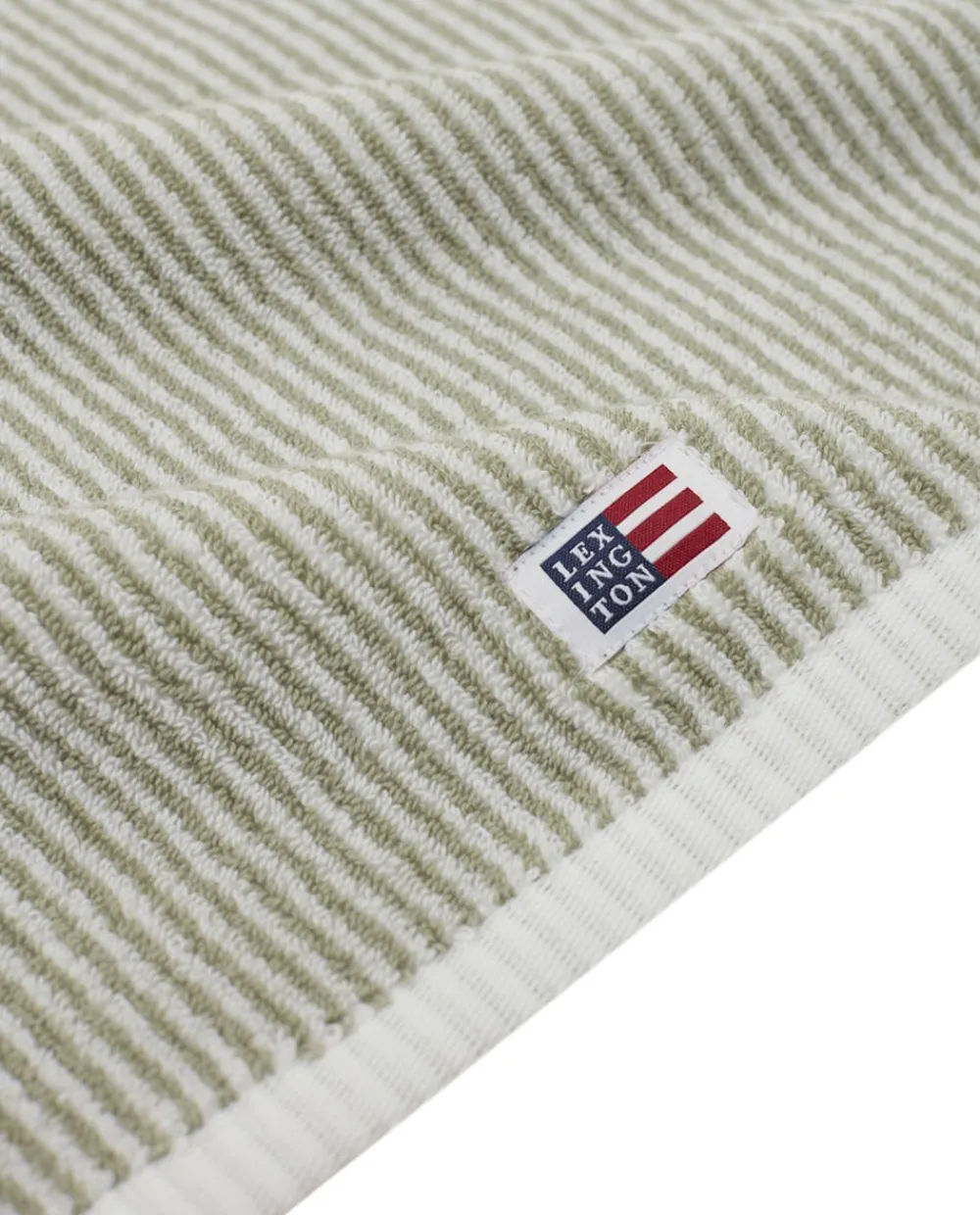 Lexington Original Towel White/Vintage Green Striped