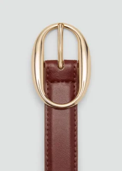 Dame MANGO Oval buckle belt