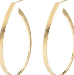 Pernille Corydon Jewellery Oval creoles size 35 mm