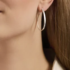 Pernille Corydon Jewellery Oval creoles size 35 mm