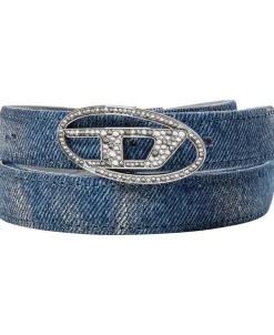 Diesel OVAL D LOGO B-1DR STRASS 20 belt H1022 New