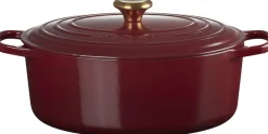 Oval støbejernsgryde 6,3 L Garnet>Le Creuset Discount