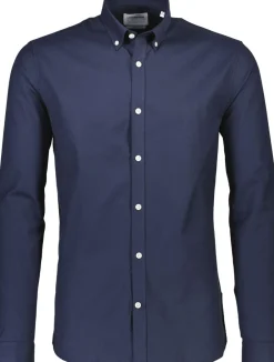 Lindbergh Oxford superflex shirt L/S Navy