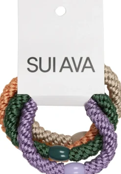 SUI AVA 4-pack Basic Essentials Elastics Black beauty Discount