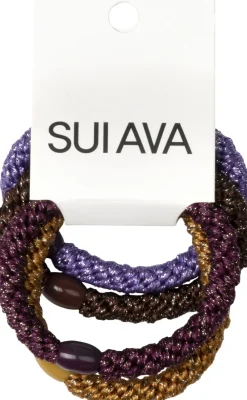 SUI AVA 4-pack Basic Essentials Elastics Black beauty Discount