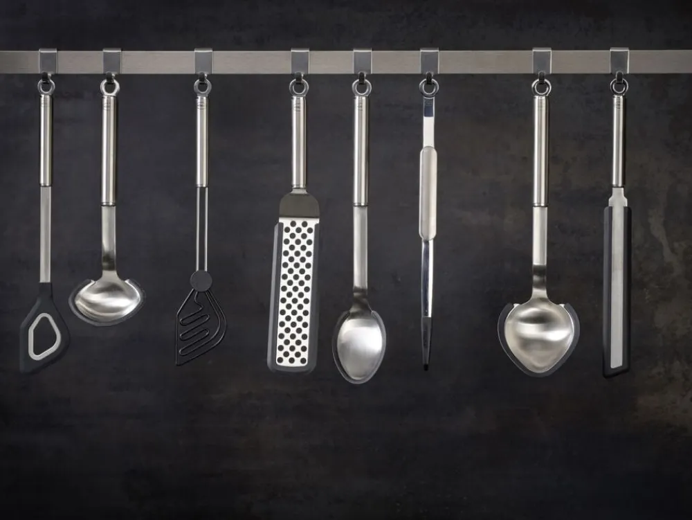 Rösle Palet med huller og knæk 32 cm Stål/Silikone