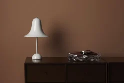 Verpan Pantop Ø23 Portable Table Lamp Grey sand Clearance