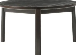 Audo Copenhagen Passage Lounge Table, Ø70, Dark Lac
