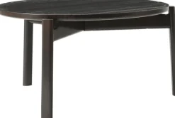 Audo Copenhagen Passage Lounge Table, Ø70, Dark Lac