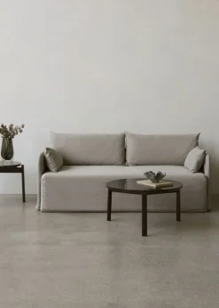 Audo Copenhagen Passage Lounge Table, Ø70, Dark Lac