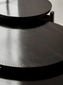 Audo Copenhagen Passage Lounge Table, Ø70, Dark Lac