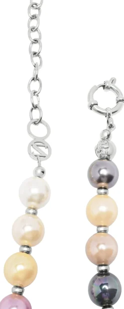 Nialaya Pastel Necklace with Stainless Steel Pearl Online