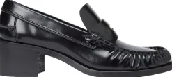 Dame Tommy Hilfiger Patent Leather Block Heel Loafers