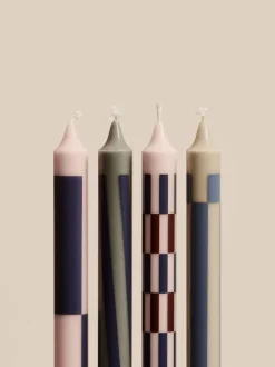 Hay Pattern Candle - Set of 4 Online