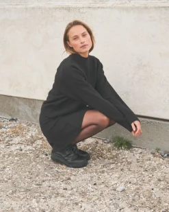 Paulina Knit Blouse>Neo Noir