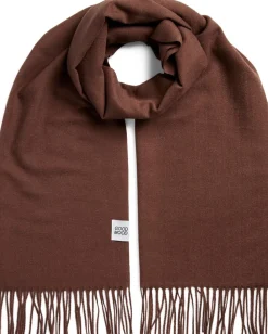 PCRASMIN LONG SCARF W. PATCH BC>Pieces New