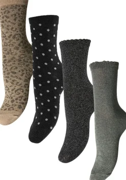 PCSEBBY GLITTER LONG 4-PACK MIX NOO>Pieces New