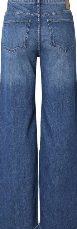 Pieces PCSILKE MW WIDE JEANS MB NOOS Blå New