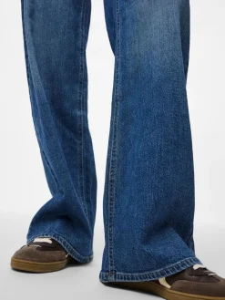 Pieces PCSILKE MW WIDE JEANS MB NOOS Blå New