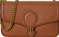 Lauren Ralph Lauren Pebbled Leather Bradley Crossbody Wallet Lauren tan