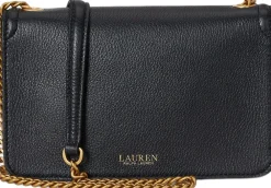 Dame Lauren Ralph Lauren Pebbled Leather Bradley Crossbody Wallet