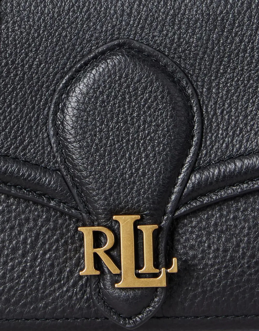 Dame Lauren Ralph Lauren Pebbled Leather Bradley Crossbody Wallet