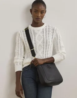 Pebbled Leather Large Cameryn Crossbody>Lauren Ralph Lauren Online