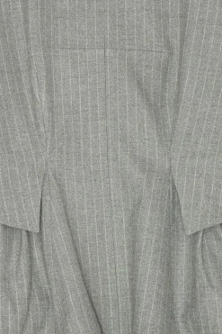 REMAIN PEPLUM TOP WITH LONG SLEEVES Titanium comb. Discount