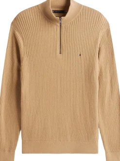 PIMA CTN CASH STRUCTURE ZIP MOCK>Tommy Hilfiger Discount