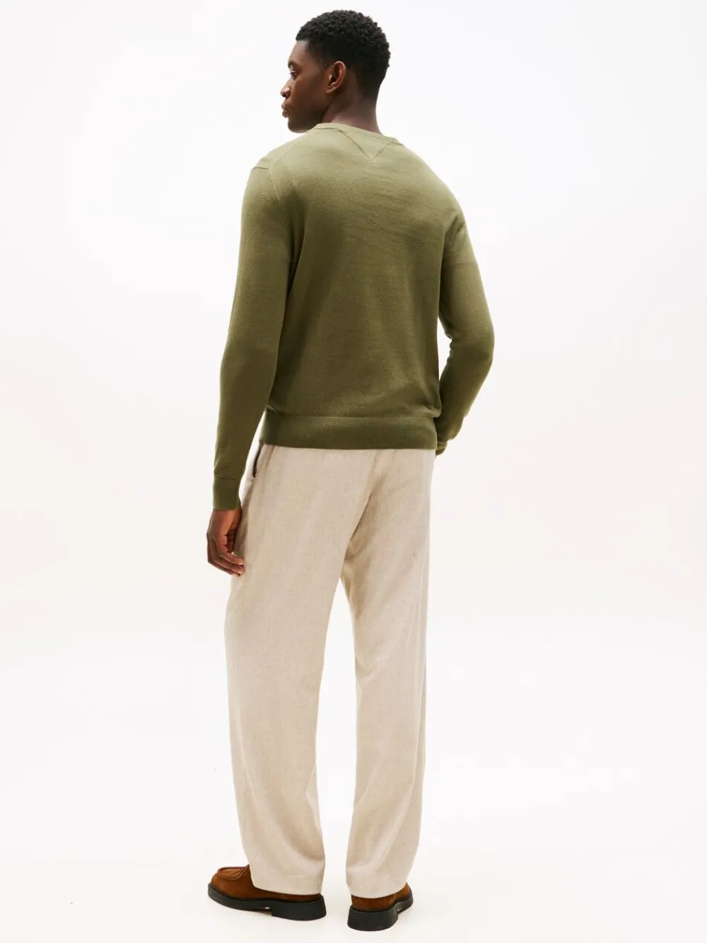 Tommy Hilfiger PIMA ORG CTN CASHMERE CREW NECK Huntsman green New