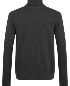 Tommy Hilfiger PIMA ORG CTN CASHMERE ROLL NECK Dark grey heather New