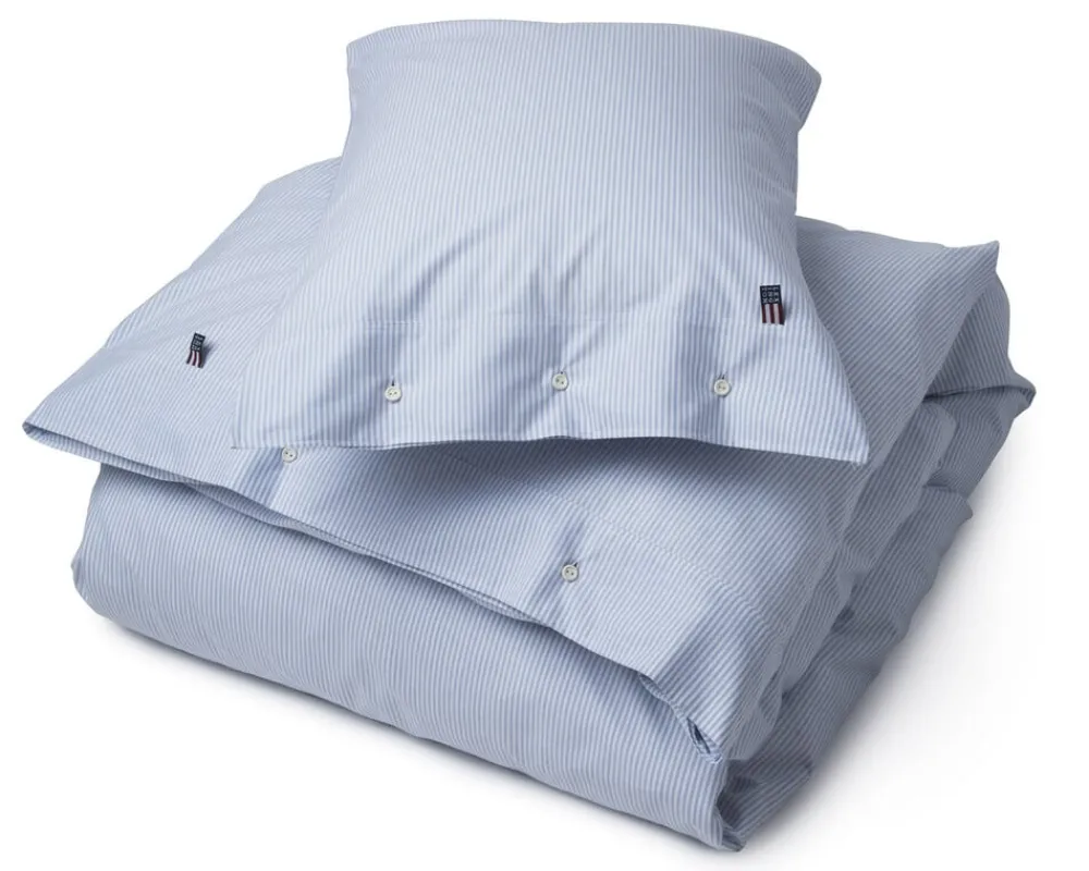 Pin point dynebetræk blå/hvid>Lexington Discount