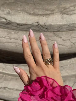 DUFFBEAUTY Pink Wave, Medium Almond Clearance