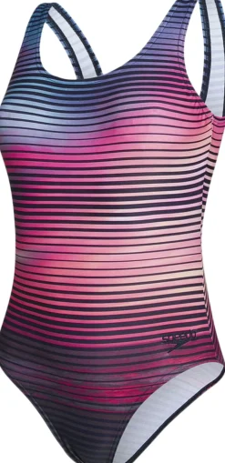 Dame Speedo Placement U-Back 1 Piece badedragt