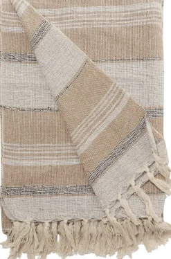 AU Maison Plaid, Rå-Natur/Hvid, 130x180 cm Hot