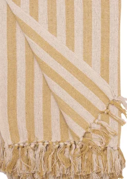 AU Maison Plaid, Stribet-Sennep/Naturlig, 130x180 cm Clearance