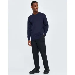 Knowledge Cotton Apparel Plain knitted crew neck GOTS/Vegan