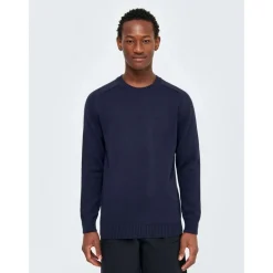 Knowledge Cotton Apparel Plain knitted crew neck GOTS/Vegan