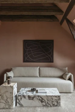 Audo Copenhagen Plinth Tall, Calacatta Viola