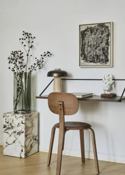 Audo Copenhagen Plinth Tall, Calacatta Viola