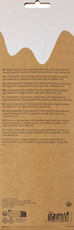 Plus Color Hobbymaling, blå/grøn harmoni, 6x5ml.>Creativ Company Best