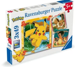 Børn Ravensburger puslespil Pokemon 3x49p