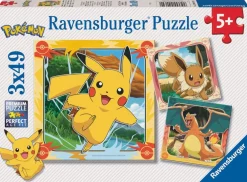 Børn Ravensburger puslespil Pokemon 3x49p