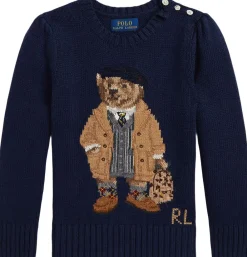 Polo Ralph Lauren Polo Bear Crewneck Sweater Blå Sale