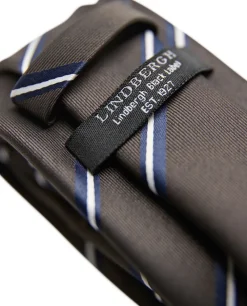 Polyester tie with stripe 7 cm><noscript><img width=