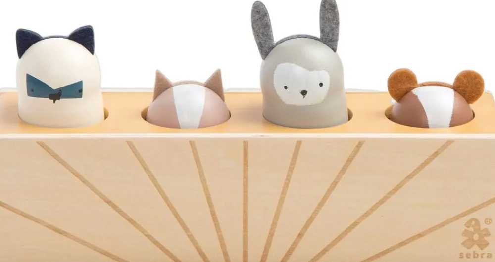 Pop up legetøj, træ, Woodland>Sebra Best