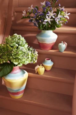 Poppery Vase H12 cm pink/mint/gul><noscript><img width=