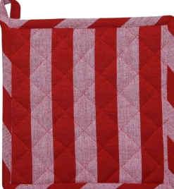 Magasin du Nord Collection Pot holder 22x22 cm BIRK - Stripe dark red New