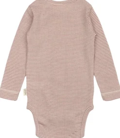 Børn PETIT PIAO PPDante Body L/S Merino Wool Striped